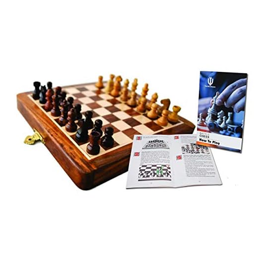 THE WILSWANK 10 x 10 Inch Premium Foldable Magnetic Chess Set with Free Chess Bag and Strategy Guide Book (How to Play Chess)