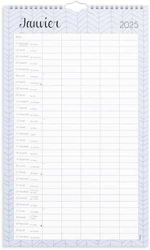 Calendrier Familial 2025 2026 Calendrier Mural 2025-2026 - Grands Blocs Lignés Pour Planning Maison Et Bureau 37,6x29cm Calendario 2025 Da Muro Fiori