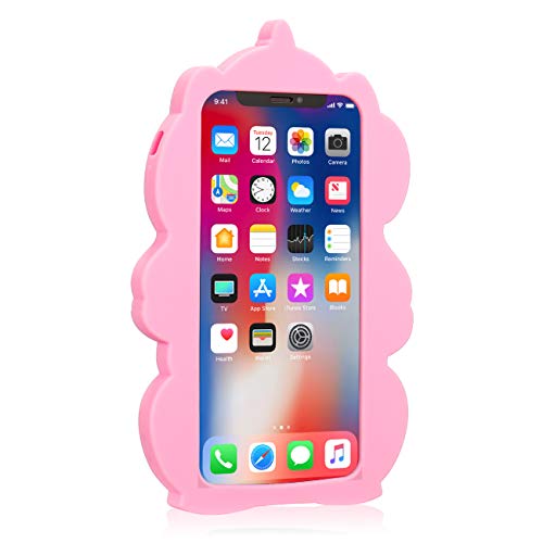 Jowhep Case For Iphone 11 Soft Silicone Carton Design Cute Cover Fashion Funny Kawaii 3D Cool Skin Protective Shell For Iphone 11 6.1" Shockproof Fun Animal Cool Cases Girls Women Kids Color Unicorn #TOP5
