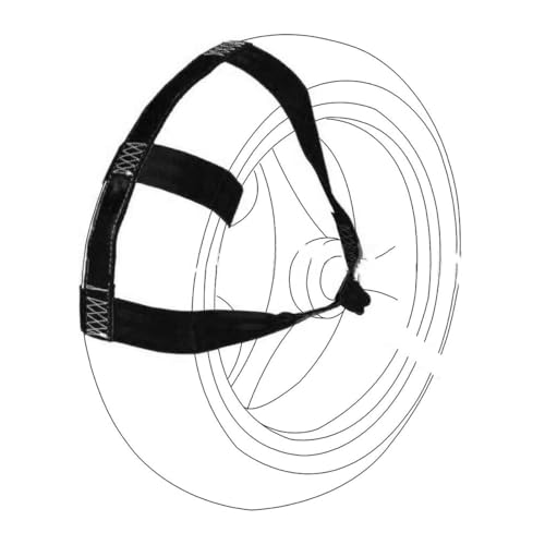 Universal Motorcycle Rear Tire Wheel Tie Down Cargo Strap for Trailer Super Heavy Duty Strong Polyester (Black)