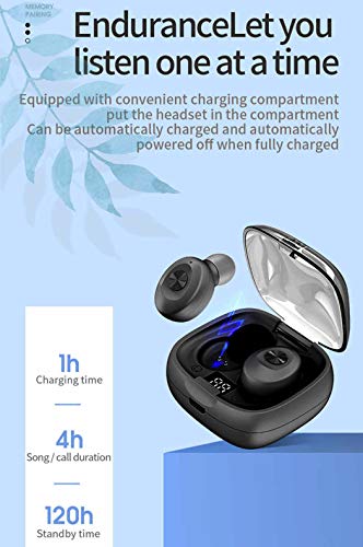 Earbuds charging and battery life indicators