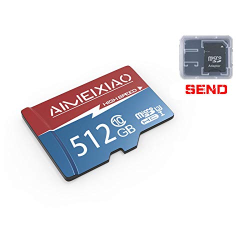 Preisvergleich Produktbild 512 GB TF (microSD) -Karte, Speicherkarte, geeignet für Verschiedene elektronische Geräte, C10, Full HD, schnelles Lesen und Schreiben, bis zu 108 M / S.