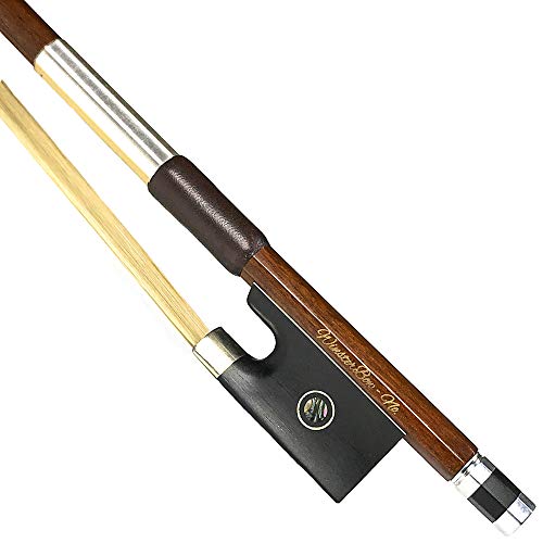 WinsterBow D.Peccatte Copy Pernambuco Ebony Violin Bow 4/4 Frog with Natural Horsehair Art