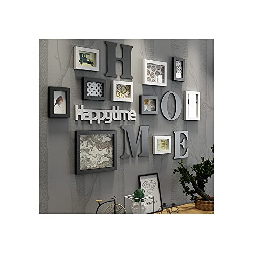 Photo Picture Frame Set Luxury Wall Decor Combination DIY Wall Art Large Home Decor Personality Photo Frame Wall Mounting for Family Living Room, Bedroom (Ship from US) (A, Multicolor) Photo Picture Frame Set Luxury Wall Decor Combination DIY Wall Art Large Home Decor Personality Photo Frame Wall Mounting for Family Living Room, Bedroom (Ship from US) (A, Multicolor)