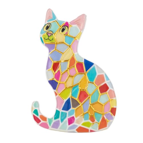 Imán de nevera gato 3D de resina Bamsod