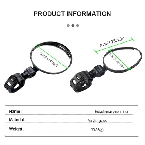Retrovisores moto giratorios para eliminar puntos ciegos y vibraciones 6