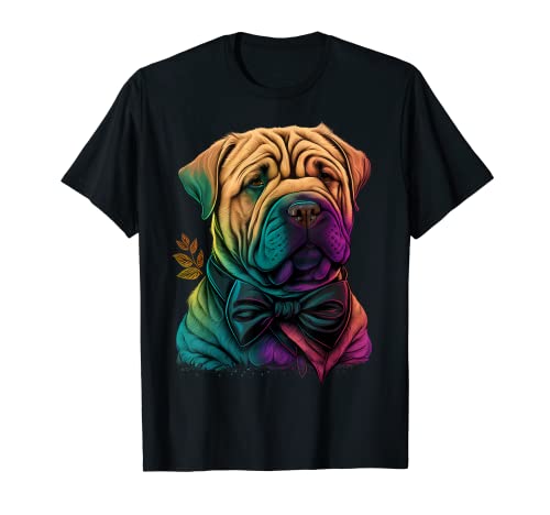 Lindo perro Shar Pei en Shar Pei Lover Camiseta