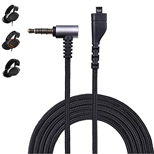 Replacement Audio Cable for SteelSeries Arctis 3, Arctis Pro Wireless, Arctis 5, Arctis 7, Arctis Pro Gaming Headset 2m/6.5 Feet (Male to Female)