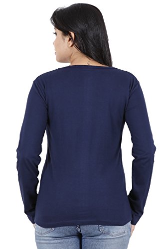 Image of FLEXIMAA Women's Full Sleeve Round Neck Plain T-Shirt Pack of 4