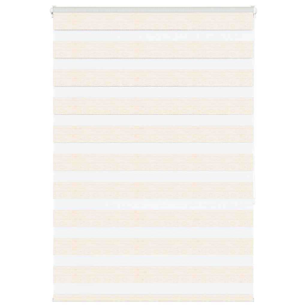 Żaluzje zebra podwójna marmurowa beżowa 95 x 150 cm, szerokość materiału 90,9 cm, poliester, ochrona przed słońcem i spojrzeniami, z łańcuszkiem, dwie możliwości montażu, eleganckie wzornictwo
