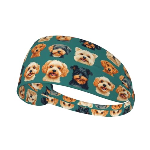 Tessuto morbido e traspirante: queste simpatiche fasce per capelli da donna con stampa a forma di cucciolo sono realizzate in 95% poliestere e 5% spandex, offrendo morbidezza ed elasticità. Ogni fascia è liscia sulla pelle, assorbe il sudore in modo efficiente e rimane leggera per lunghi allenamenti