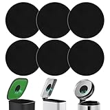 Foyods Kohlefilter für Küchenkomposteimer, 6 Stück Kompostfilter für Arbeitsplatteneimer, 6,5 Zoll Kohlefilter für Komposteimer, Aktivkohle-Ersatzfilter zum Nachfüllen von Haushaltseimern, rund