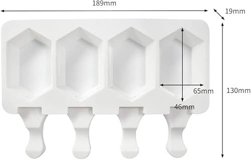 Miniatura 2 de Molde de silicona para paletas de helado, molde de silicona suave y liso para bricolaje, hecho en casa, helado, caramelo, pastel, molde