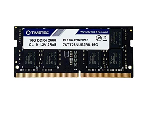 Timetec Hynix IC 16GB ノートPC用メモリ DDR4 2666MHz PC4-21300 Single Rank 260 Pin SODIMM (16GB)