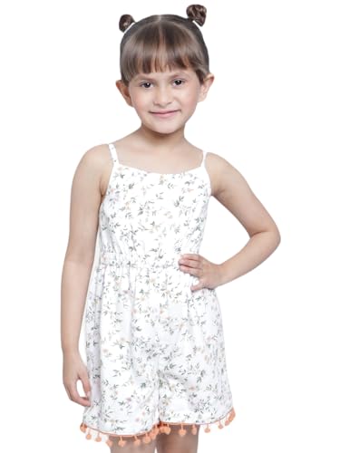 Image of Nautinati Girls Strappy Colourful Jumpsuit | Age 4-8 Years