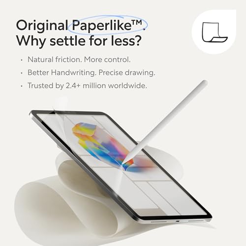 Image of Paperlike 3 Screen Protector (2x) for iPad (9th / 8th / 7th generation) - True Paper-Feel, Bubble-Free Install (Butterfly), Protects Pencil Tip