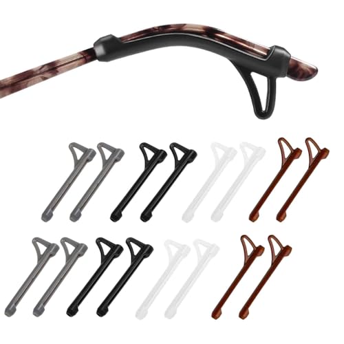 Image of 8 Pairs Specs Holder Strap, Anti-Slip Eyeglass Ear Grips for Sports, Outdoor Activities, Glasses grip (multicolored)