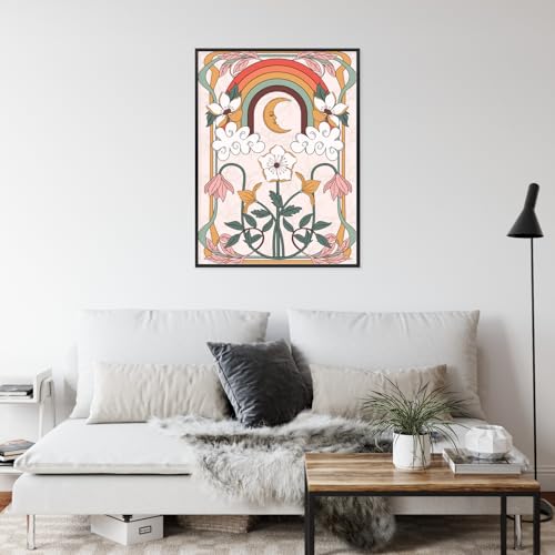Poster abstraction graphique moderne decoration murale salon 30x40 - 2
