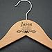 Fornixe Personalized Name Wedding Hanger, Custom Name and Date Engraved Wooden Hanger, Personalized Bridesmaid Hangers Bride Groom Hangers for Wedding-2