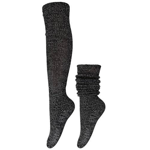Chaussettes montantes paillettes cadeau idéal original pour anniversaire adolescente et femme