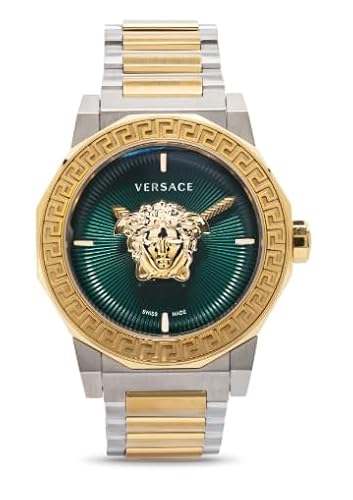 �yVERSACE�z �����Y �r���v Watch ���F���T�[�`�F MEDUSA DECO ���f���[�T�f�R VE7B00323 �N�H�[�c ���퐶���h�� �T�t�@�C�A�K���X �C�G���[�S�[���h������ �X�e�����X�X�`�[�� [���s�A���i]