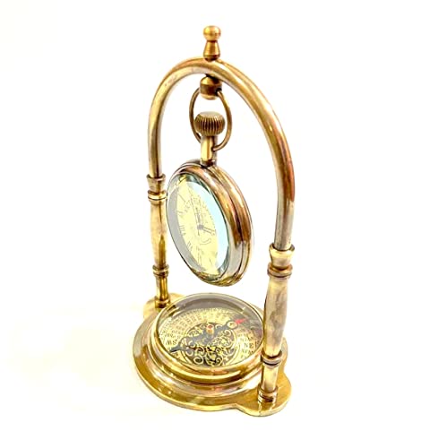 RK NAUTICAL INSTRUMENT Victoria London Vintage Style Brass Pocket Watch