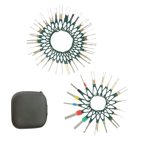 Kit d'outils de retrait de goupille de connexion | 38 x courant de retrait de broches de prise électrique | Kit de réparation d'extracteur de clé pour voiture automobile