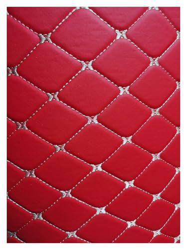 Tapis de coffre pour Mazda 3 BL hayon : protection sur mesure imperméable rouge et beige