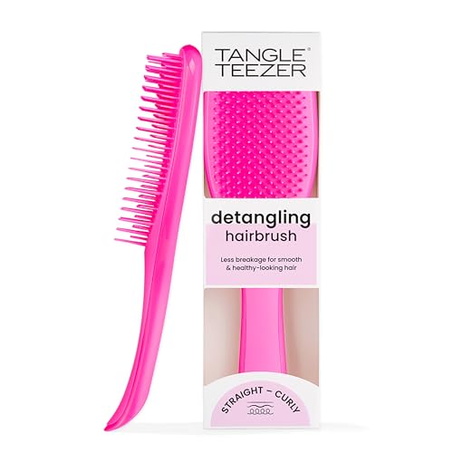 Tangle Teezer Ultimate Detangler Brosse à Cheveux Démêlante pour Cheveux Secs et Mouillés, Picots à Deux Niveaux, Réduit la Casse et Élimine les Nœuds, Tous Types de Cheveux, Rose Défilé