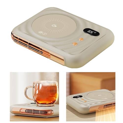 Calentador de tazas de café para escritorio y posavasos con calefacción eléctrica para leche 7