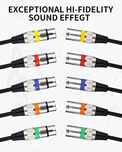 Miniatura 5 de 5 Cables Xlr Simétricos 5m Macho Hembra Para Mezclador Y Escenario