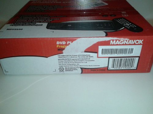 Magnavox Mdv2100/f7 Dvd Player W/progessive Scan Zoom Slow Motion Search