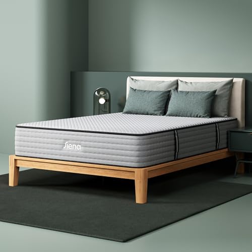 Image of Siena 12 inch Signature Hybrid California King Mattress - Medium Firm - Memory Foam & Innerspring System - 180-Night Trial - Pressure-Relief - Mattress in a Box