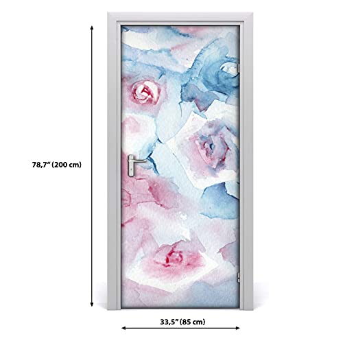 Adhesivo decorativo extraíble de 70x200 cm para tapar imperfecciones en puertas viejas 4