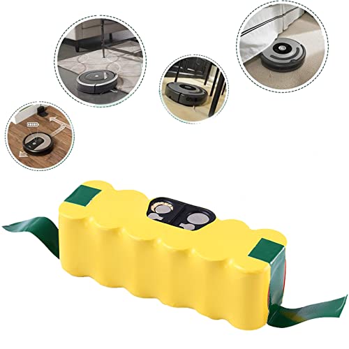 4.5Ah Ni-Mh Replacement Battery Compatible with Roomba 14.4V R3 Battery 500 600 700 800 900 Series 500 510 531 535 540 550 552 560 570 580 595 620 650 660 700 760 770 780 790 800 900 with brush - Thumbnail 6