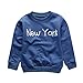 Produktbild Cuteelf Mädchen Langarm Herbst Baumwolle Korean Pullover Pullover New York Kleinkind Kind Baby Mädchen Junge Brief New York Langarm Sweatshirt Pullover Top