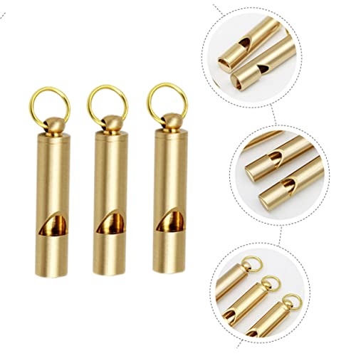 Silbatos retro cobre 3 piezas para exteriores miniatura 3