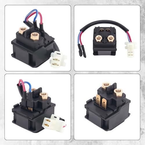Relevador Solenoide de Arranque 31800-29F00 31800-45G00 para Suzuki DR-Z400E 2000-2007 2009/DRZ400 2000-2004/DRZ400S 2000-2017/DRZ400SM 2005-2017/LTR450 QuadRacer 2006-2011/LTR450Z QuadRacer 2008-2011 miniatura 2