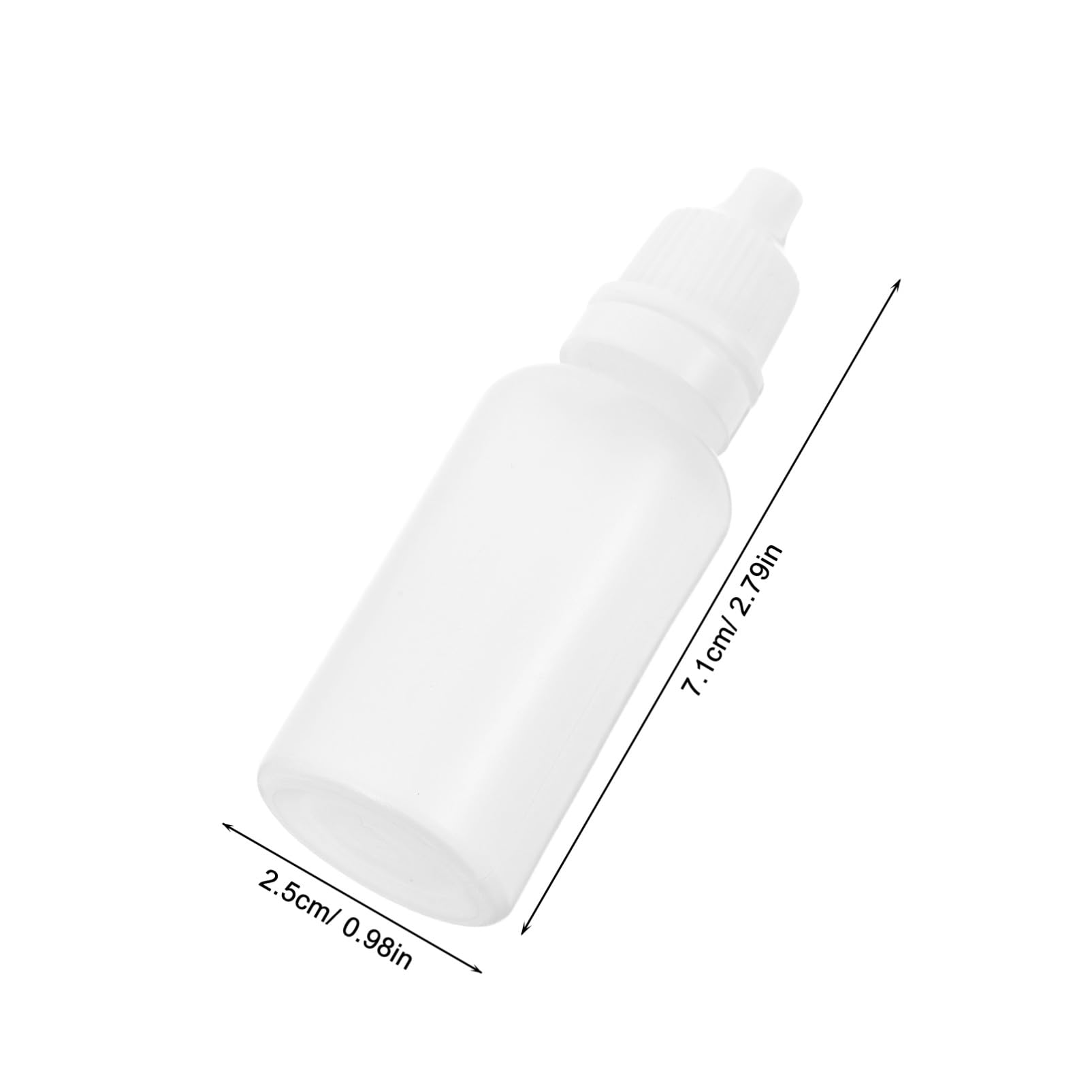 20ml Kunststoff Tropfflaschen mit Weißem Deckel, 100 Stück