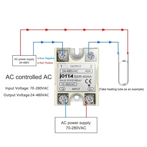 Relé de estado sólido CA 220 V SSR monofásico de 25 AA componente de control de CA 1 pieza 2