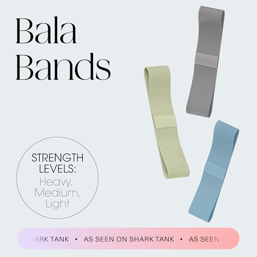 Bala Booty Bands Resistance Bands for Women & Men - Elastic Exercise Bands for Working Out - Wrist, Ankle, Legs & Booty Bands - Workout Resistance Bands for Yoga, Pilates, Strength Training - Image 3