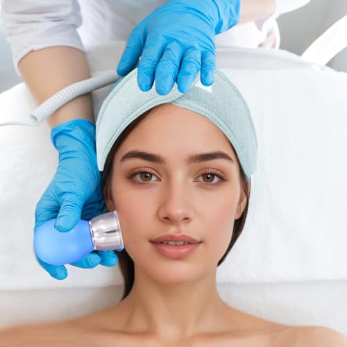 Cupping Kit for Massage Therapy and Versatile Headbands, 10pcs Anti Aging Face Cupping Cups for Face & Neck Lift, Facial Cupping & Myofascial Massage for Beauty at Home - Image 6