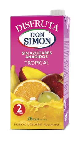 Don Simón Disfruta Néctar Tropical Sin Azúcar - 2L cartón (Paquete de 6)