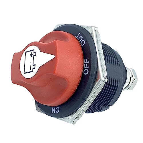 GANAZONO Interruptor De Desconexión De Batería Interruptor De Corte De Energía Resistente Al Agua Para Rv Atv Coches y Vehículos De Camping