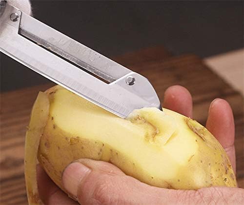 Stainless Steel Antislip Fish Scaler Remover Fruit Vegetable Potato Peeler Slicer Peel Blade Tool Cutter Peeling image 4