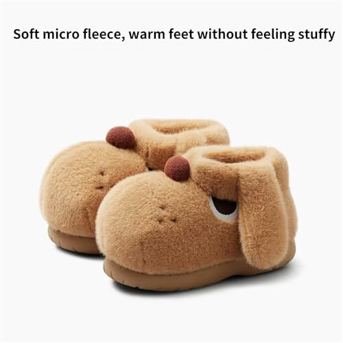 Big Eye Dog Slippers for Women, Cartoon Slippers 3D Slippers, Cute Soft Plush House Shoes Fluffy Warm Slippers, For Winter Indoors And Outdoors2