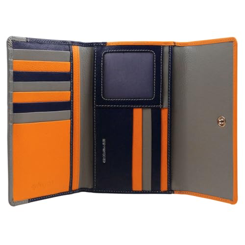 Golunski Leather Ladies Tri-Fold Purse/Wallet, Multicolor - Image 2