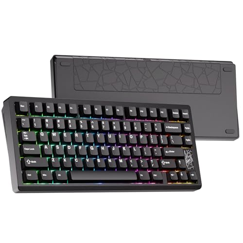 Image of Mechanical Keyboard, Chilkey Slice75 HE Gaming Keyboard Wired, 75% Hall Effect Magnetic Aluminum Keyboard with WS Flux HE Clacky Switch, Rapid Trigger, 8K Polling, Per-Key RGB Custom, PC /Mac Support