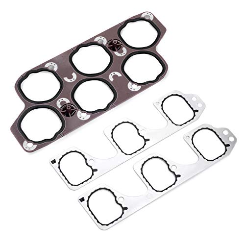 Limicar Engine Intake Gasket Set With Upper & Lower Intake Gaskets 12598158 Compatible With 2004-2011 Buick Lacrosse Rendezvous Cadillac Cts Srx Sts Malibu Pontiac G6 G8 Saturn Aura 3.6L #TOP1