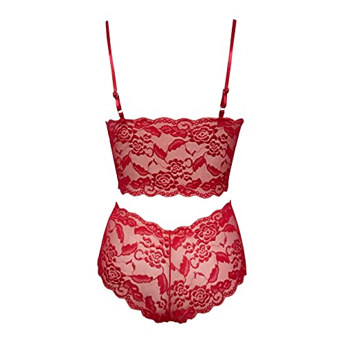 Sexy Dessous für Damen, hohe Taille, sexy Unterwäsche, sexy Dessous, Babydoll-Spitze, Pyjama, Spitzen-Slip, Babydoll, erotischer BH – Bild 4